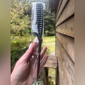 Black Wide-Tooth Rake Comb with Pointed Tail - Classic Styling Comb NWT